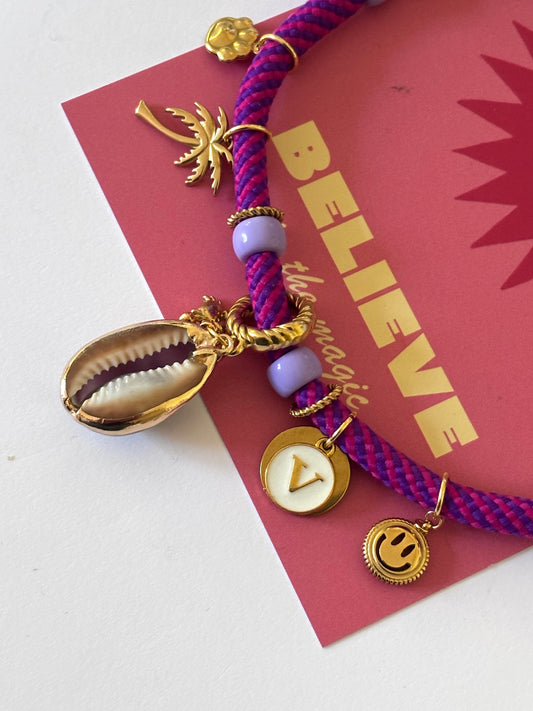 1C/ Le p’tit cordon PURPLE SMILEY ESTIVALE 💜🩷💜🐚✨🐾🐶🦀🤩🥰🌊💦 pour DEZI 🫶🏻🥰