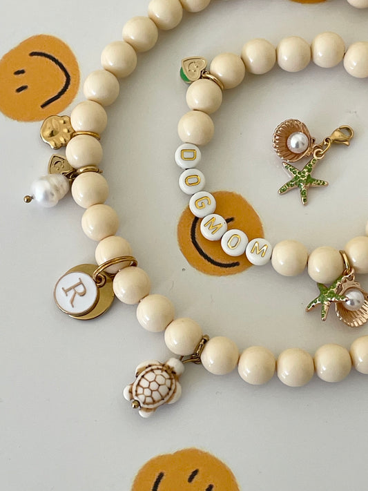 1D/ Collier & bracelet VANILLA MATCHY MATCHY 🐚💦🩵🐢👁️🥰