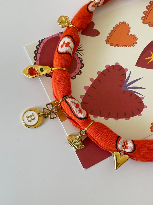 1B/ Collier Bandana PORTE-BONHEUR LOULOVE ✨❤️🐾🪭🍀🥰🤩 Aki 🥰