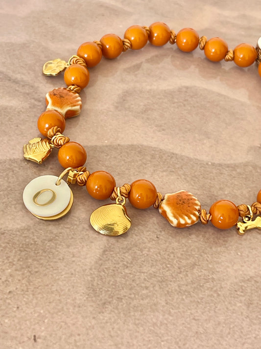 Collier CORAL FISH 🐚🐚🧡🐡🦴🤩