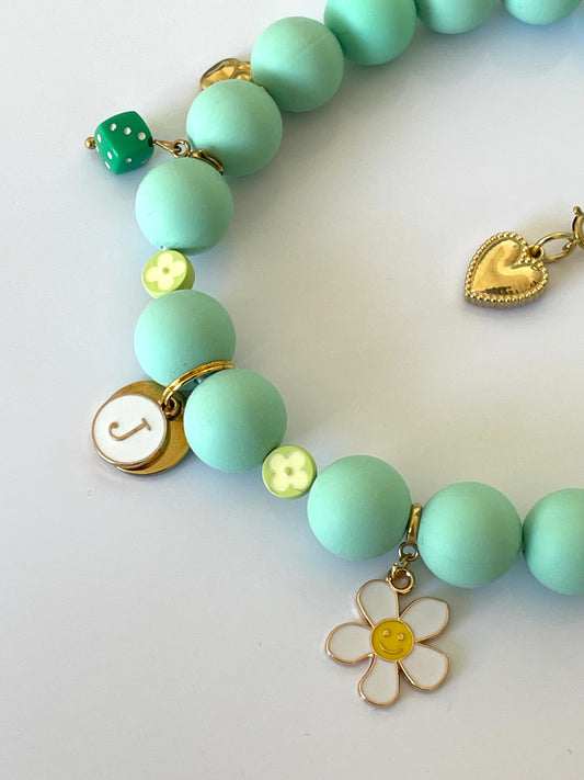 Collier BLUE LAGOON 🎲🩵🌺💚🥰✨🌊