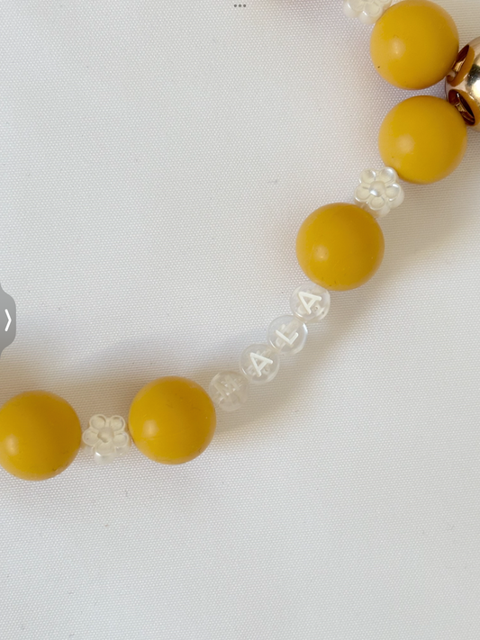Collier LOVE Yellow