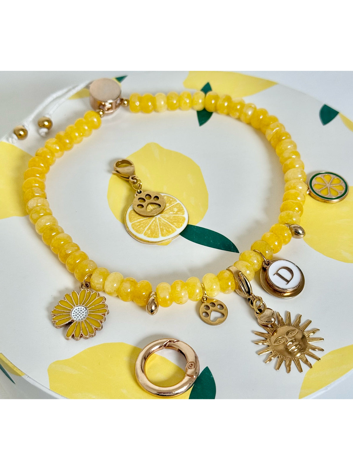 Collier LE SOLEIL EST LÀ 🌞 charm 🍋 offert 😉