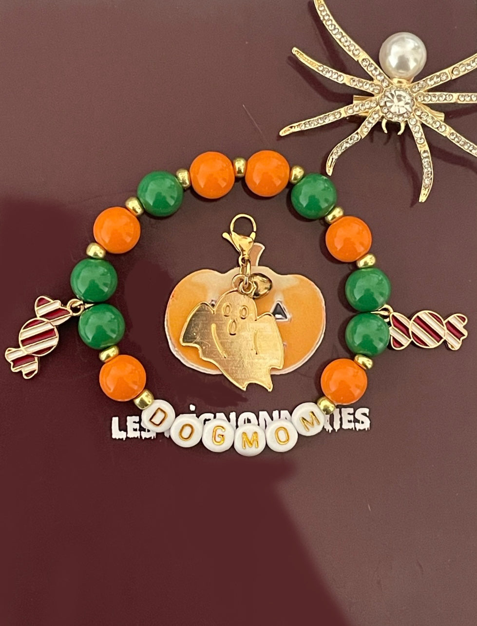 1D/ Bracelet MATCHY MATCHY LOVE HALLOWEEN ORANGE GREEN 🧡👻✨🎃🤩🥰