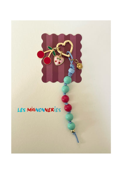 1B/ Collier & bracelet ou bijou de laisse MATCHY MATCHY LOVE BICOLORE SUN CHERRY 🌞🩵♥️🩵 ♥️🤩🥰😍🫶🏻🐾