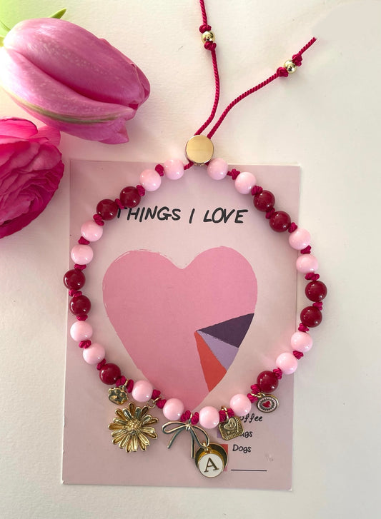 1C/ Collier PASTEL PINK NODE BICOLOR  🌸🌺🎀✨🐾🩷♥️🩷 MADDIE 🥰