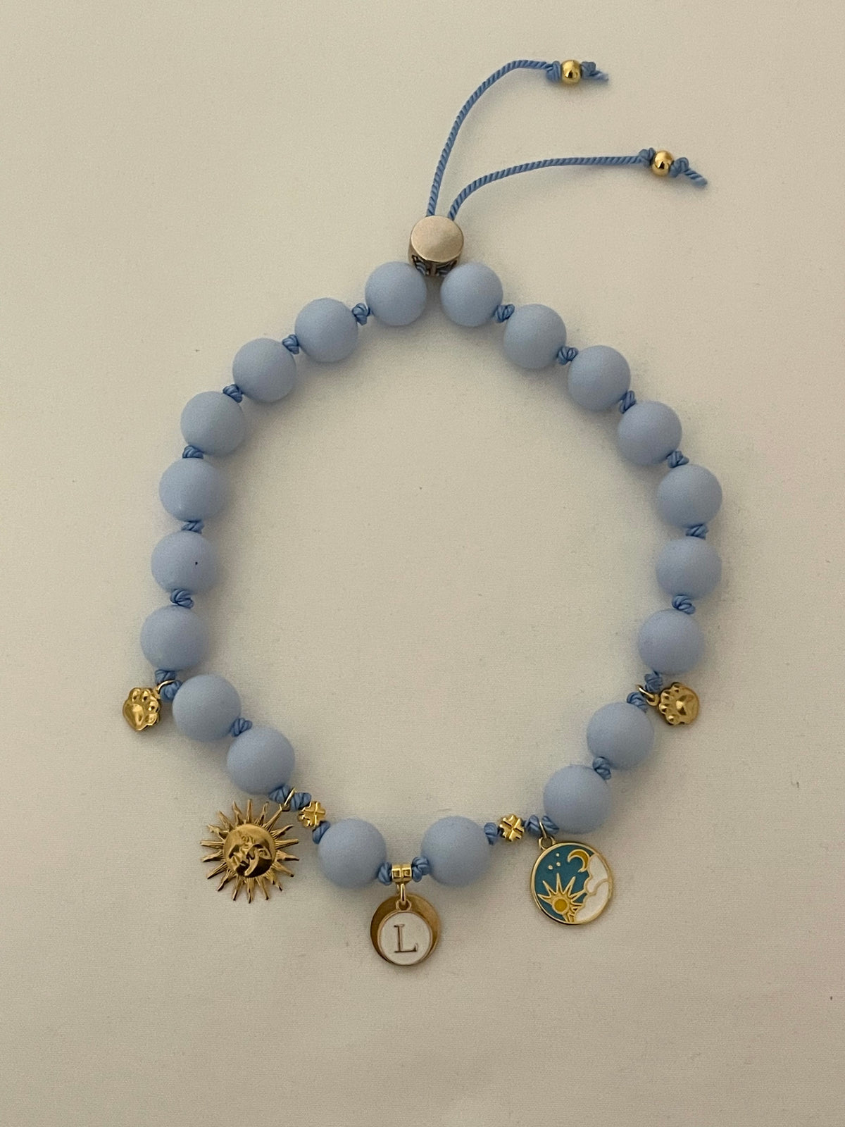 MATCHY MATCHY  Collier Soleil Astro bleu pastel 🌞⛅️🩵 ❤️
