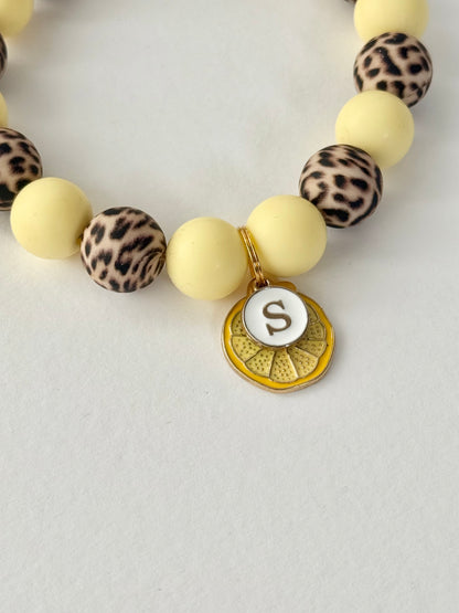 Collier PASTEL LEMON LÉOPARD 🍋🐆