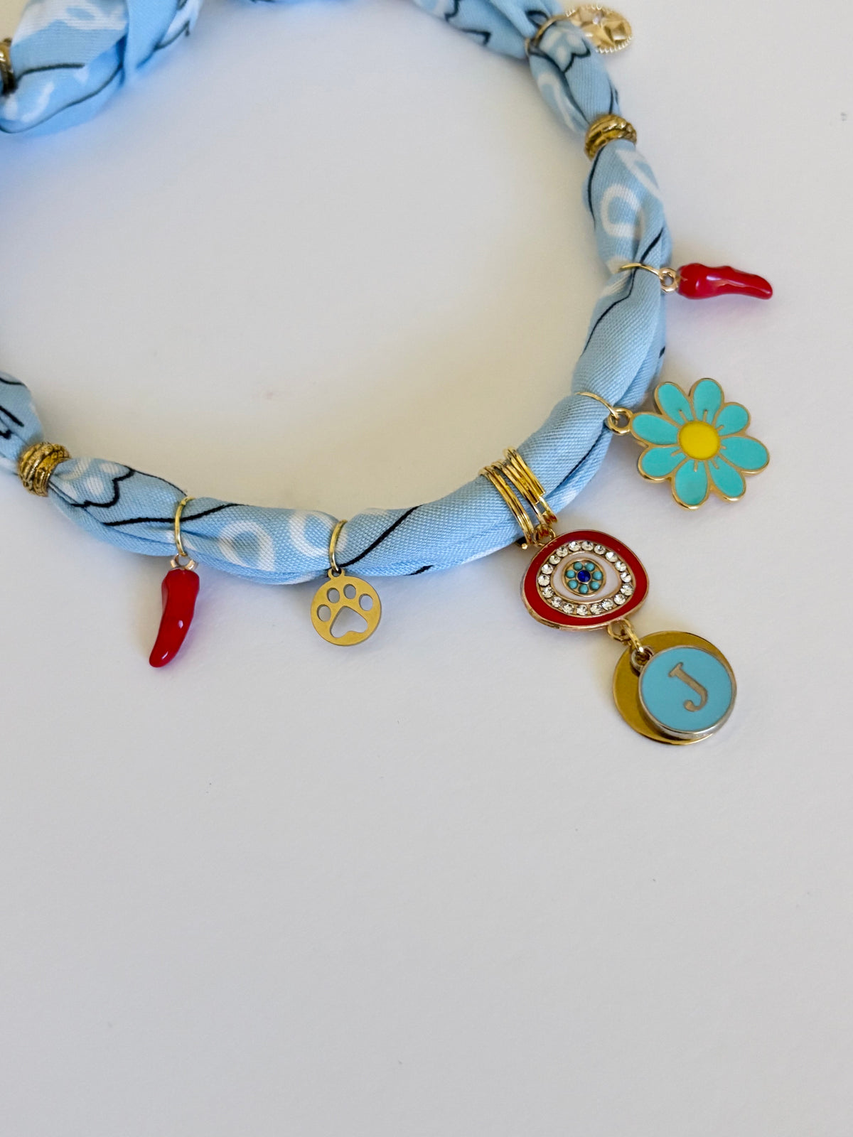 Collier Porte-Bonheur 2 🌶️🩵🐾👁️🤩