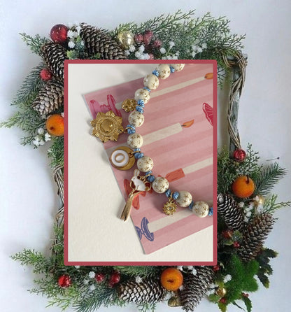 1C/ Collier ALICE 🐇✂️✨🤍🥰 CONSTELLATION 🤩✨❤️🥰🐾