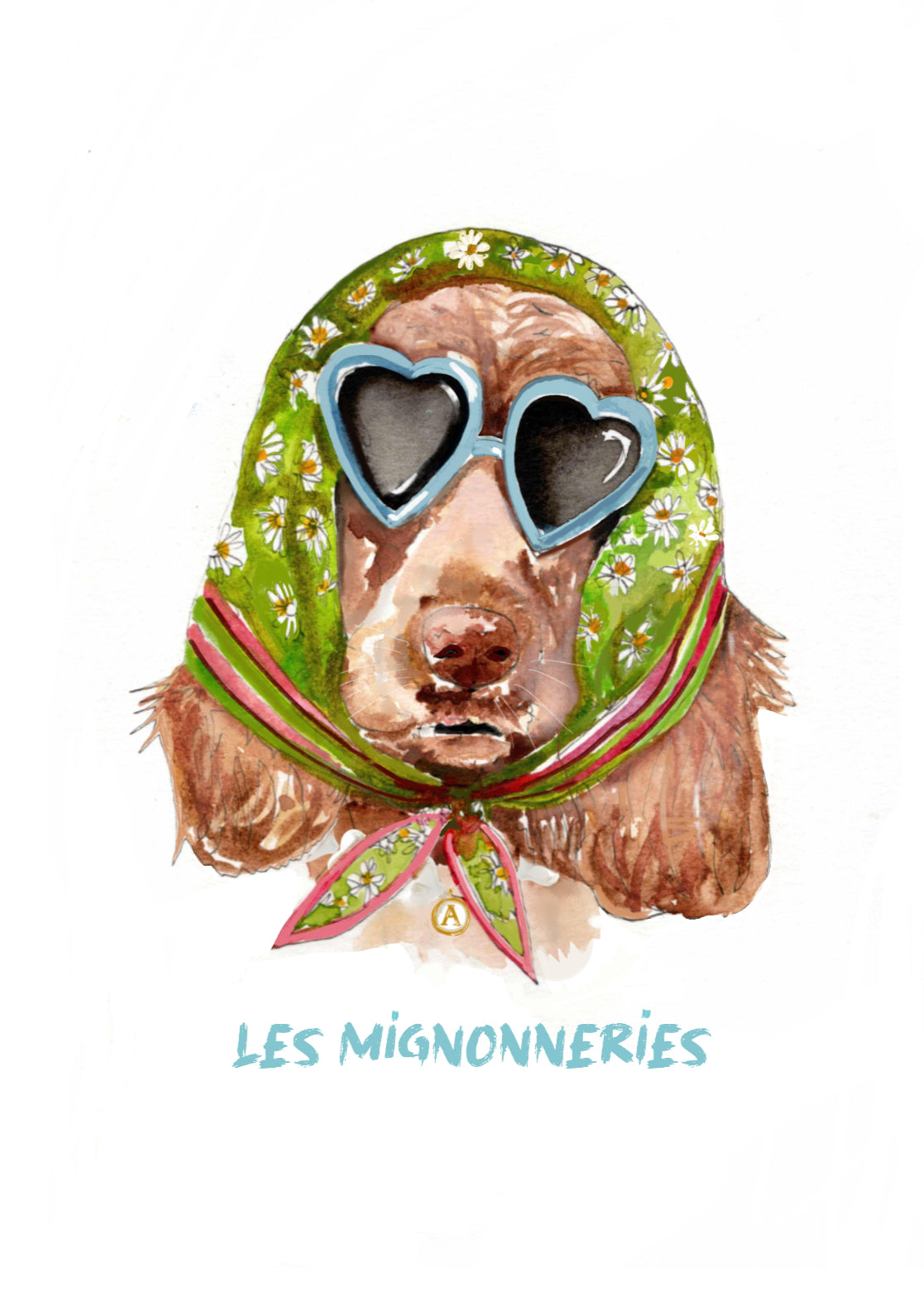 1B/ AQUARELLE DE TON LOULOU Personnalisée ❤️LES MIGNONNERIES 💋 🖌️🎨🖼️🫶🏻☀️😎