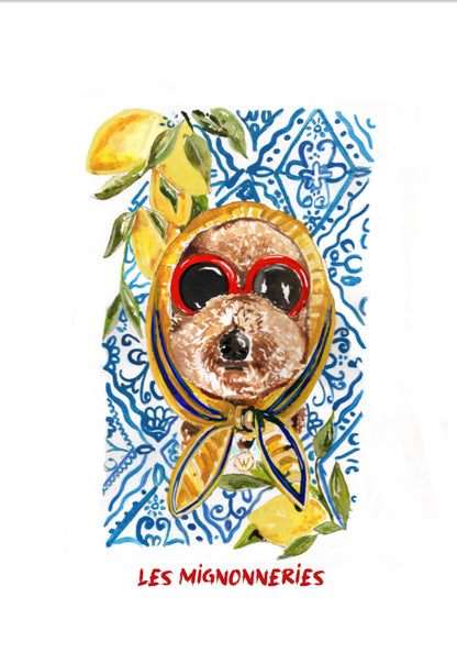 1B/ AQUARELLE DE TON LOULOU Personnalisée ❤️LES MIGNONNERIES 💋 🖌️🎨🖼️🫶🏻☀️😎