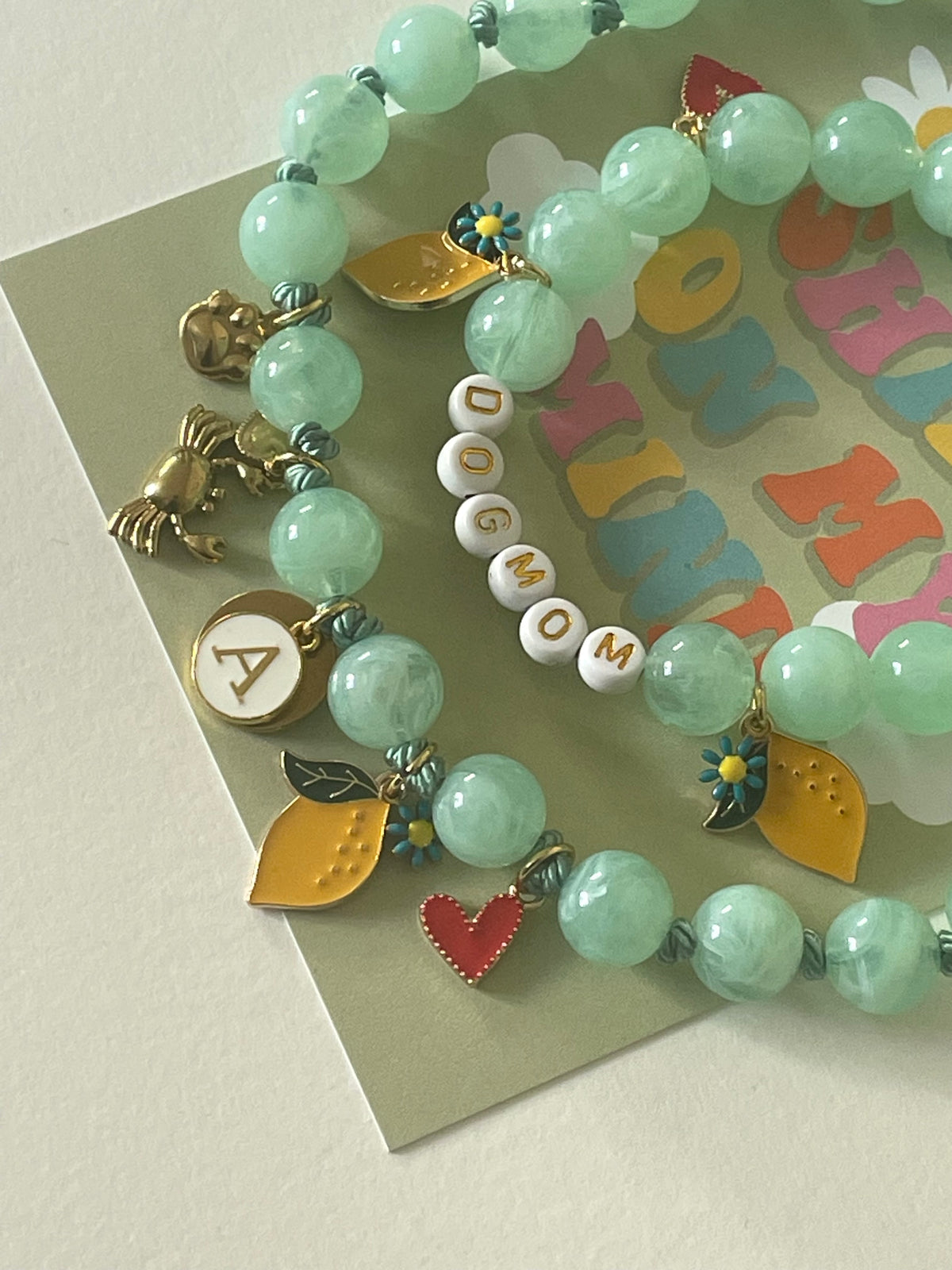 1B/ Collier & Bracelet MATCHY MATCHY LEMON LOULOU 💛🍋❤️🤗🥰🤩🫶🏻🐶👩🏻‍🦰