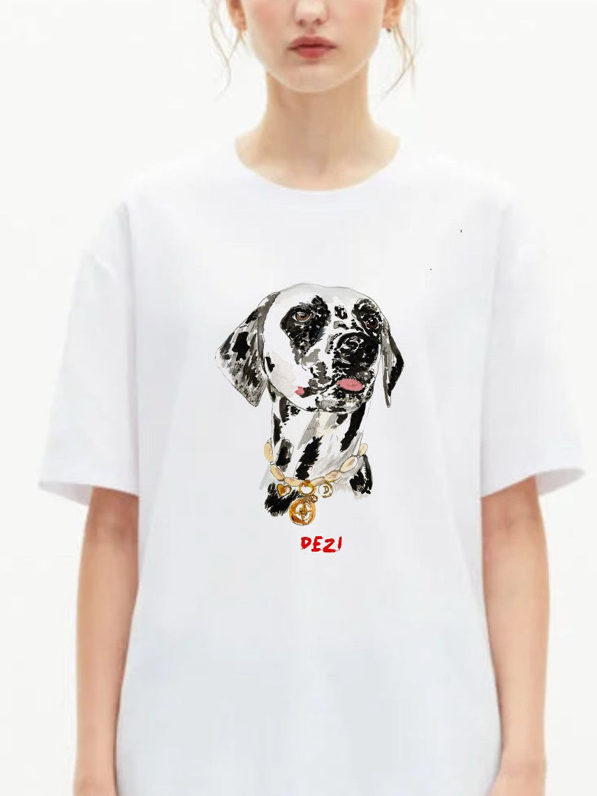 1B/ TEE-SHIRT AQUARELLE DE TON LOULOU + TATOUAGES ÉPHÉMÈRES LOVE LOULOU fait à  la main 🐶😻🌸🌺😎🔥🤩🐾 🩵💛💚☀️😎🫶🏻