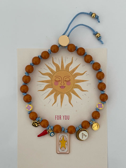 Collier PORTE-BONHEUR 🤩🧿🌶️🤎🩵