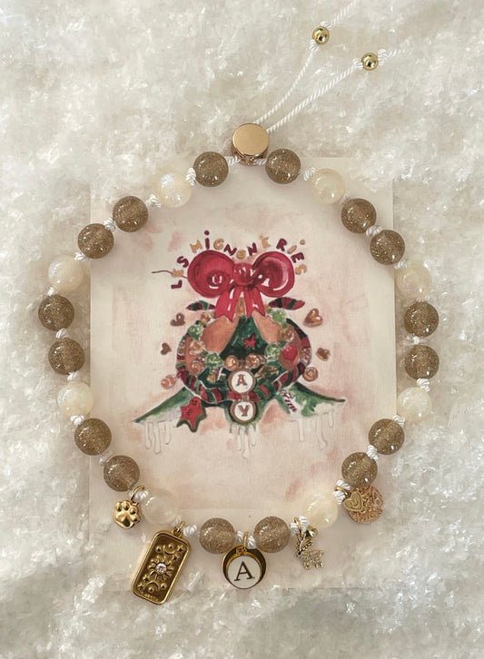 1C/ Collier LOVE GLITTER RENNE BRIGHT bicolor 🦌🎄🤩✨✨🐾