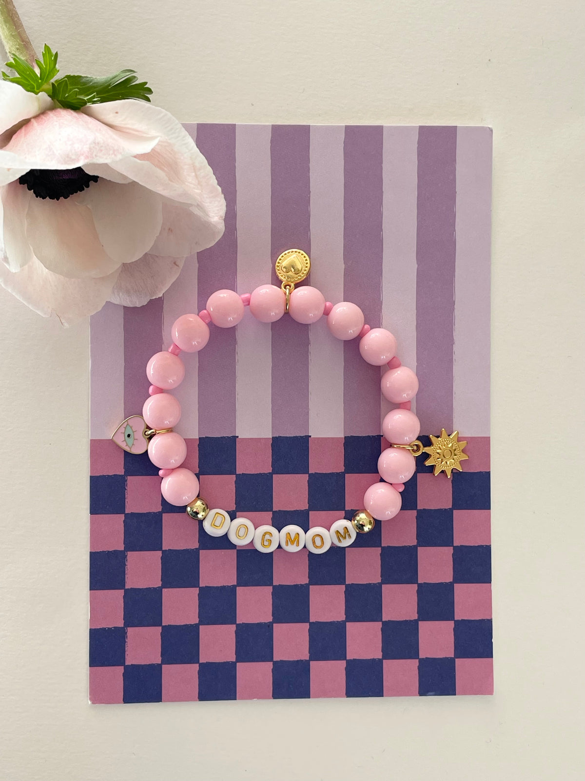 1D/ Bracelet DOGMOM MATCHY MATCHY 💕👁️☀️✨✨🩷🩷🩷🤍🌸