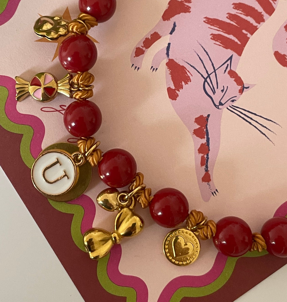 1C/ Collier AUTUMN CANDY 🍬✨🥰🎀🐶 pour VAÏA ❤️🥰