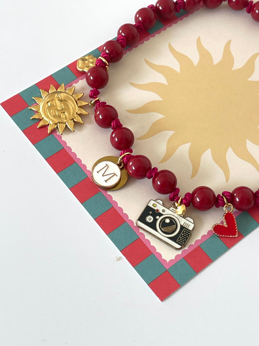 1C/ Collier RED WINE LOVE 2 ♥️📸🌝🌛🐾🥰 pour OLIVE 🥰