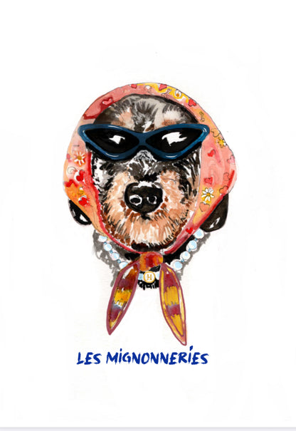 1B/ AQUARELLE DE TON LOULOU Personnalisée ❤️LES MIGNONNERIES 💋 🖌️🎨🖼️🫶🏻☀️😎