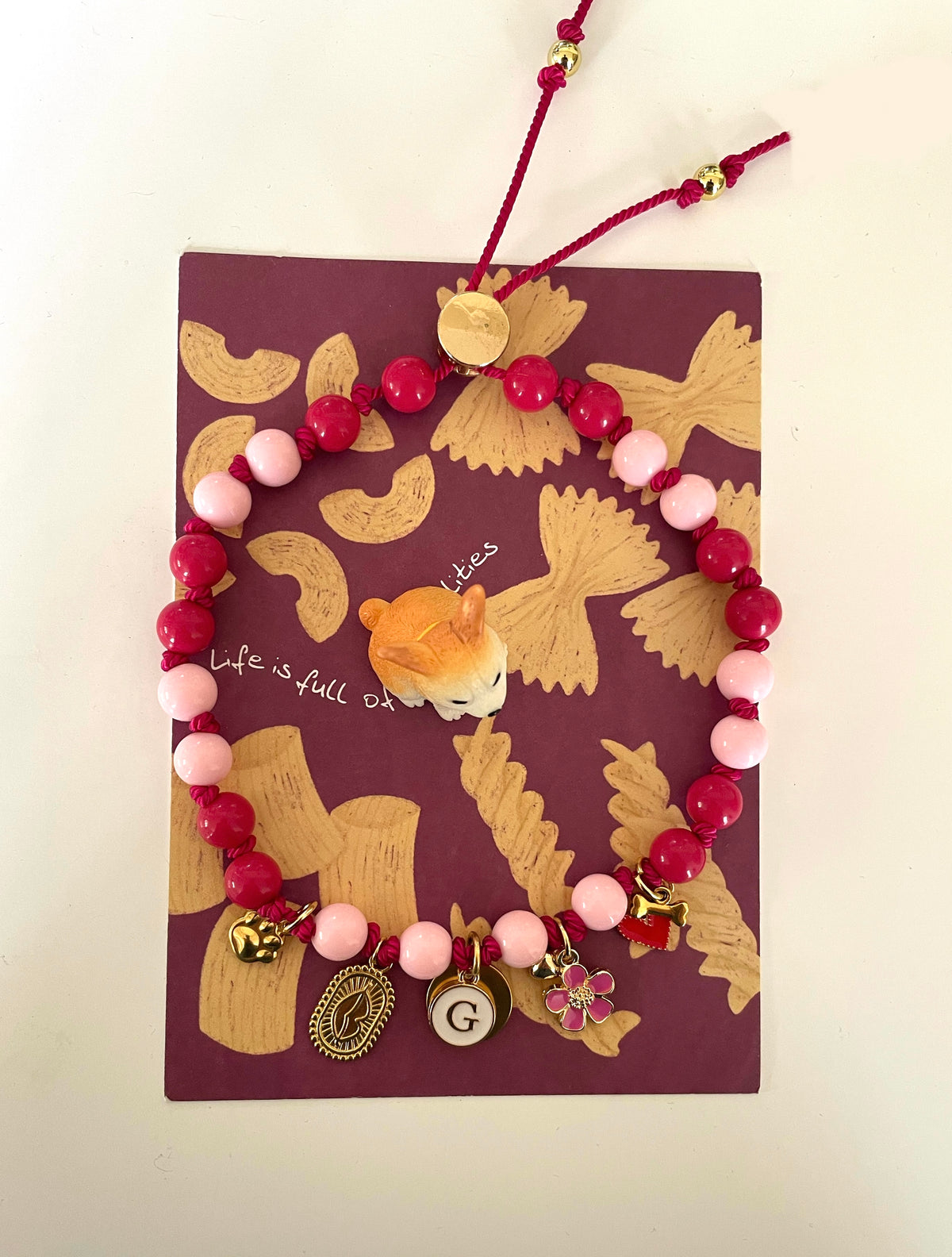 1B/ Collier PASTEL PINK BICOLOR FLOWER Série ARCHIVE 👄🩷♥️🩷🌸🤩🥰