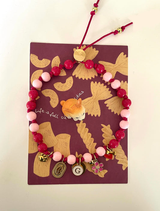 1B/ Collier PASTEL PINK BICOLOR FLOWER Série ARCHIVE 👄🩷♥️🩷🌸🤩🥰