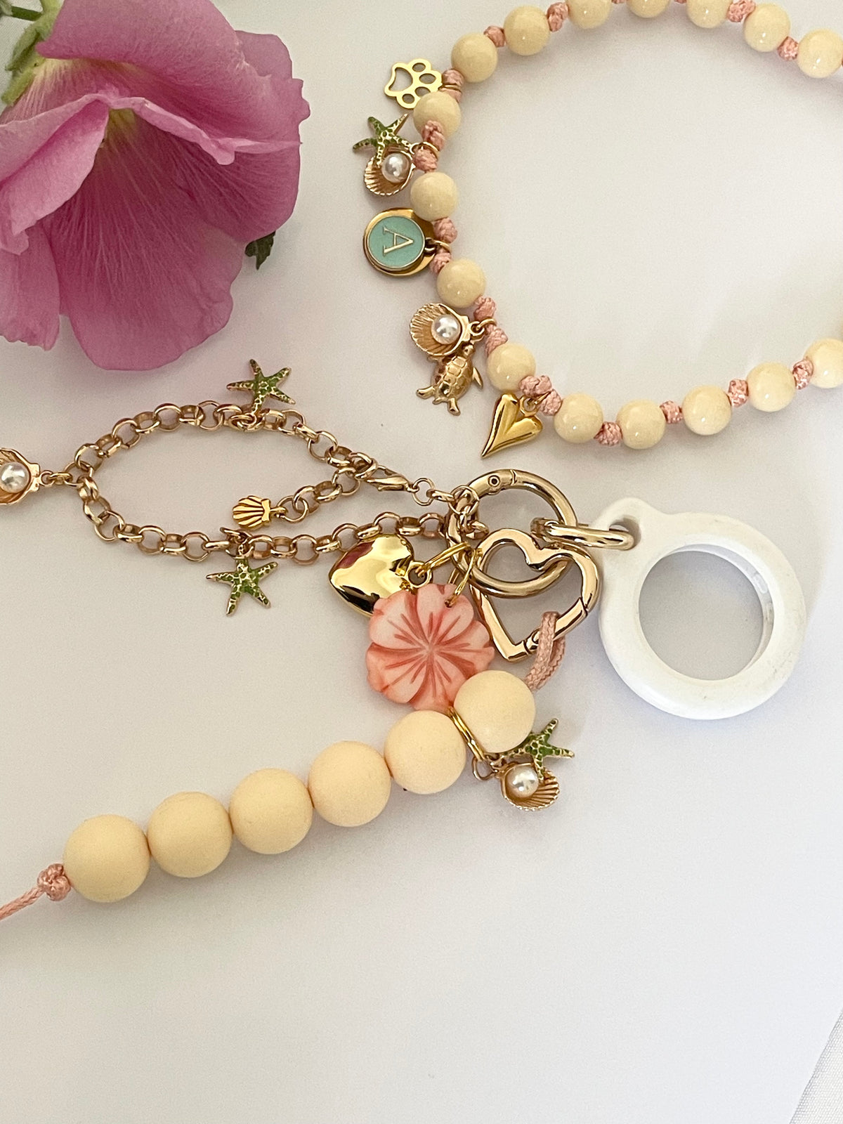 Collier & Bijou de sac MATCHY MATCHY « île-de-Ré » ☀️🌺🐚👩🏻‍🦰🐶 WINNIE