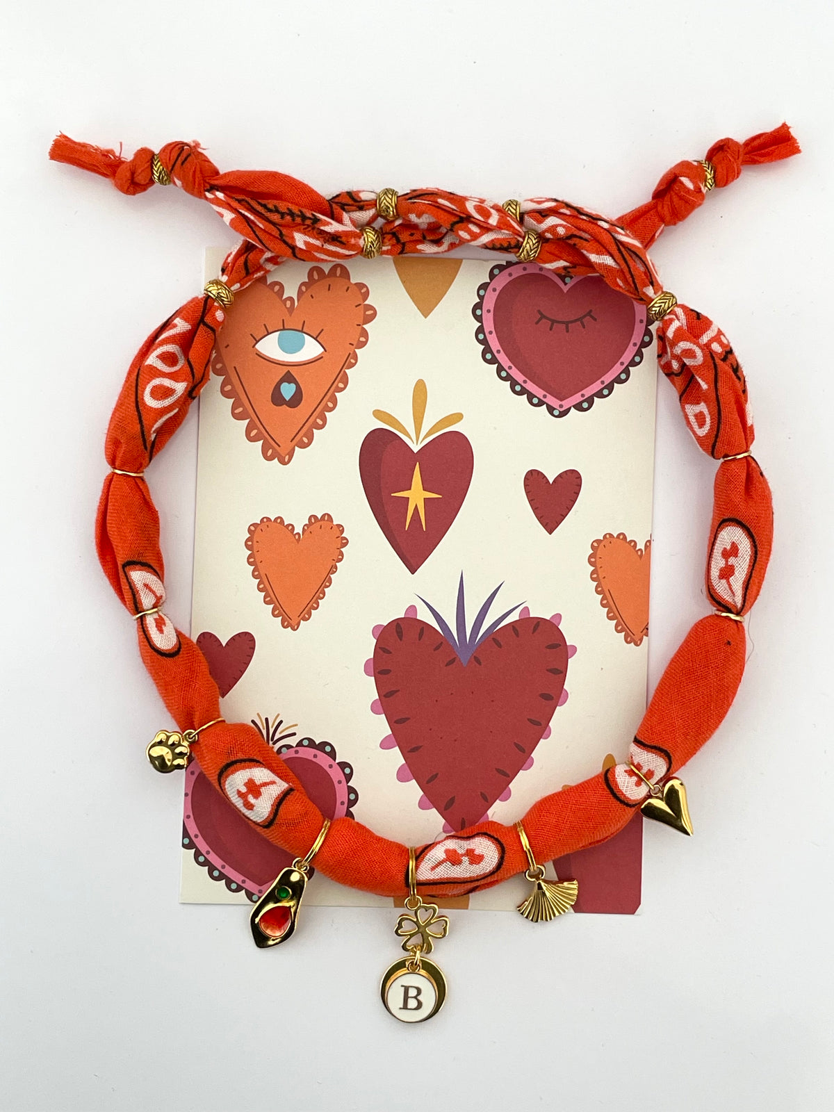 1B/ Collier Bandana PORTE-BONHEUR LOULOVE ✨❤️🐾🪭🍀🥰🤩 Aki 🥰