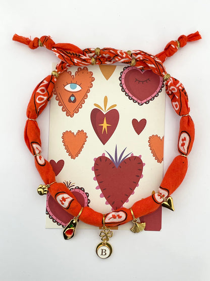 1B/ Collier Bandana PORTE-BONHEUR LOULOVE ✨❤️🐾🪭🍀🥰🤩 Aki 🥰