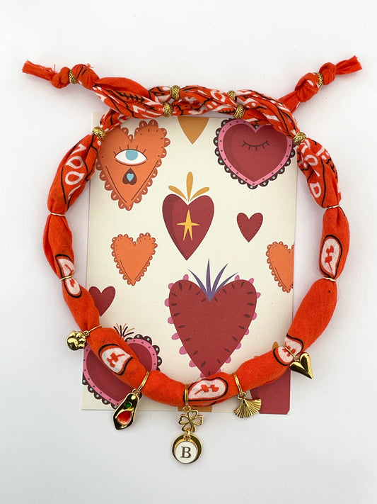 1B/ Collier Bandana PORTE-BONHEUR LOULOVE ✨❤️🐾🪭🍀🥰🤩 Aki 🥰