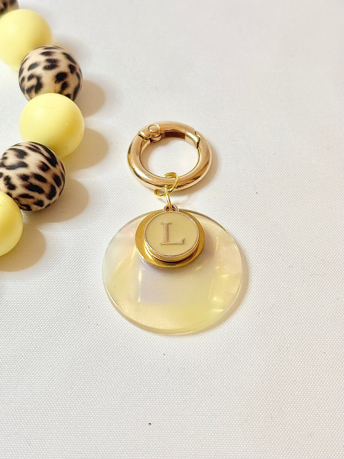 Collier PASTEL YELLOW LÉOPARD