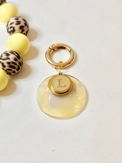 Collier PASTEL YELLOW LÉOPARD