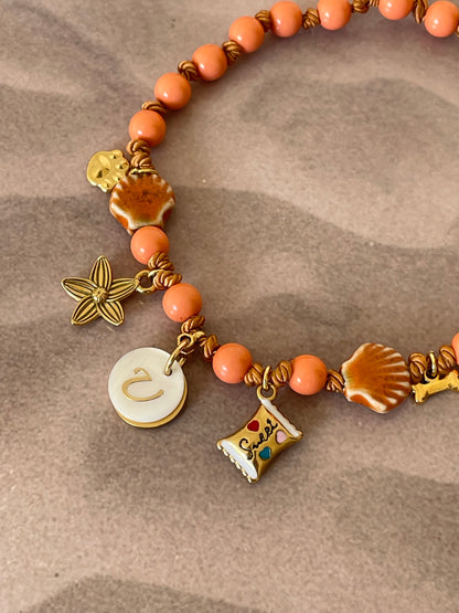 Collier SHINY CORAL SWEET 🐚🌺✨☀️🌊🤗