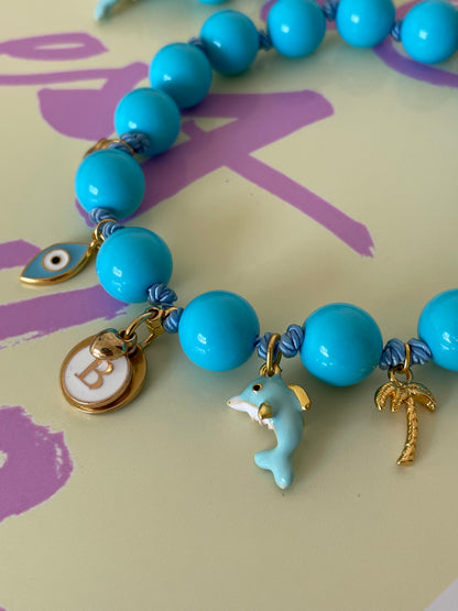 Collier & bracelet Matchy matchy DAUPHIN 🐬👁️🩵💙🤩