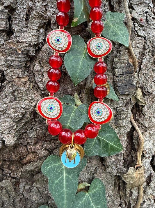 Collier ŒIL PORTE-BONHEUR 👁️🐾❤️