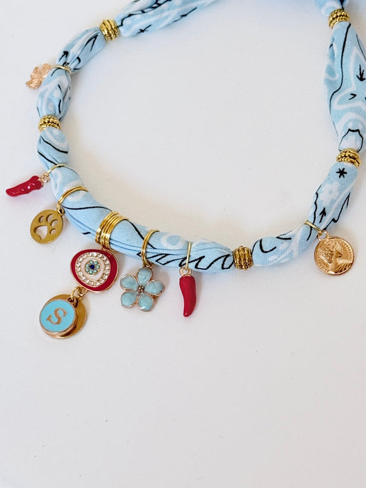 Collier Bandana porte-bonheur 🌶️👁️🐾🍀🤩