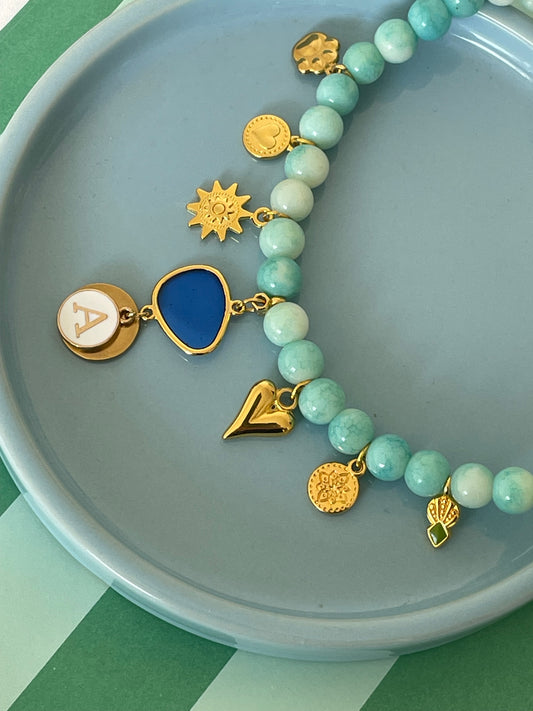 Collier SUNGLASSES LOVE Pastel blue 🩵💙☀️🕶️✨🤩