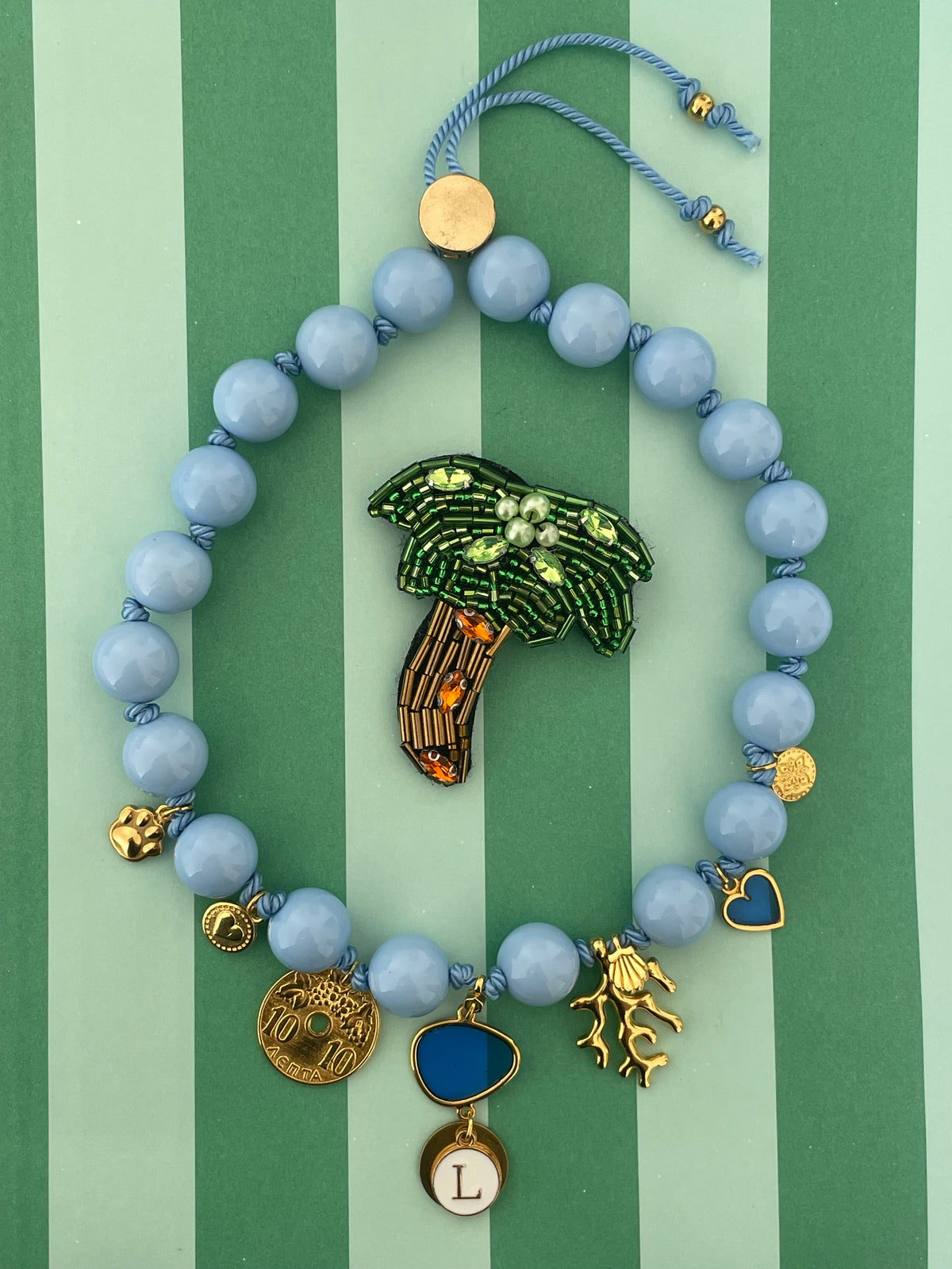 Collier SUNGLASSES SEABED Pastel blue 🪸✨🩵🕶️☀️🤩🐾