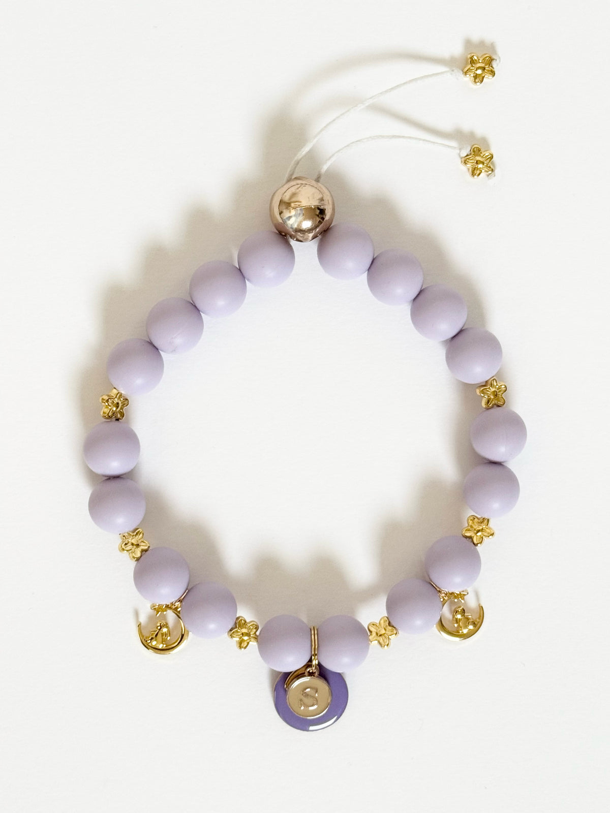 Collier PASTEL LAVENDER 🐰🐰 charms lapin