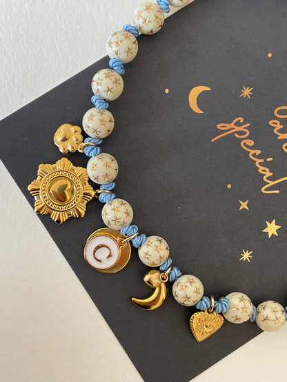 1C/ Collier LOVE CONSTELLATION SÉRIE ARCHIVE ✨🩵🌛⭐️😍🥰❤️