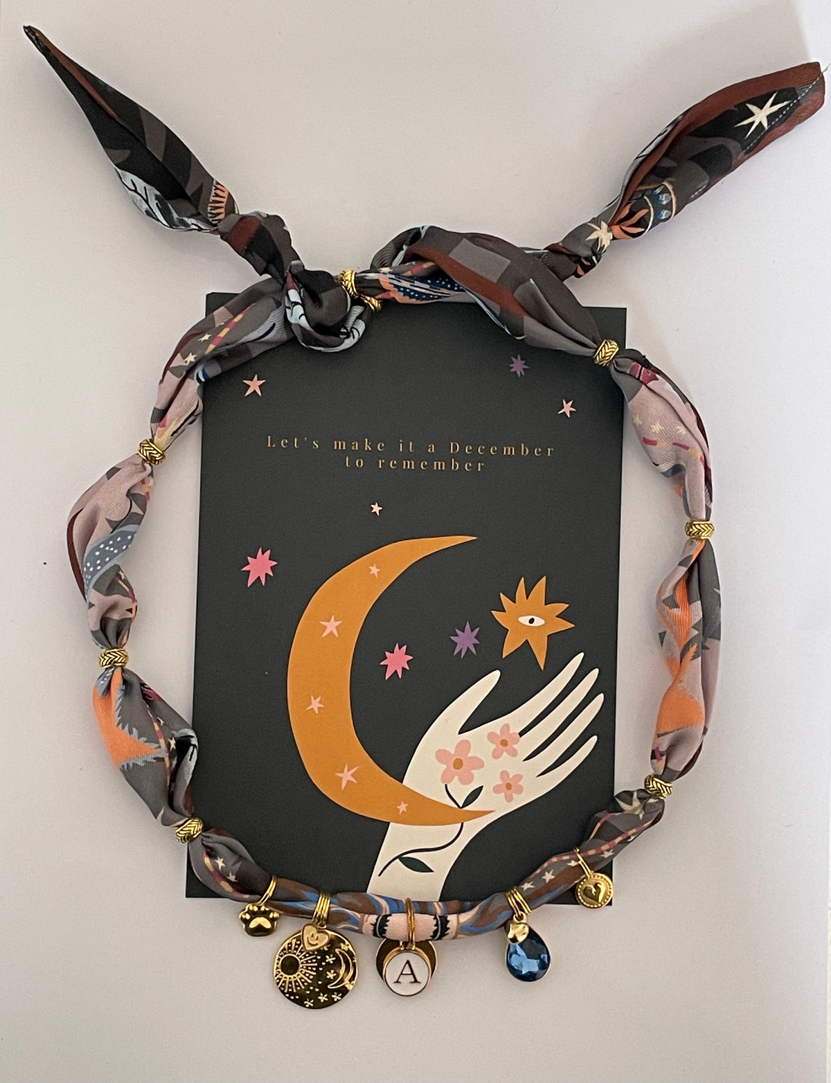 1D/ Collier bandana foulard LOULOU DROP DIAMOND 🥰🤩💫✨💎🌞🐾❤️
