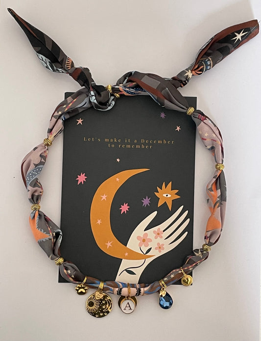 1D/ Collier bandana foulard LOULOU DROP DIAMOND 🥰🤩💫✨💎🌞🐾❤️