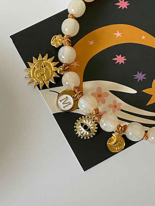 1D/ Collier LOVE GLITTER VANILLA  🌞✨🤩👁️🌛😍 HEDENNE ❤️