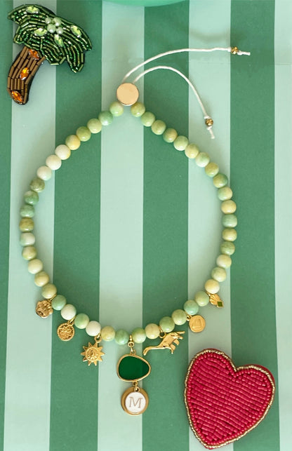 Collier SUNGLASSES DINO Pastel green 🦕🐚☀️🕶️❤️💚✨🤩