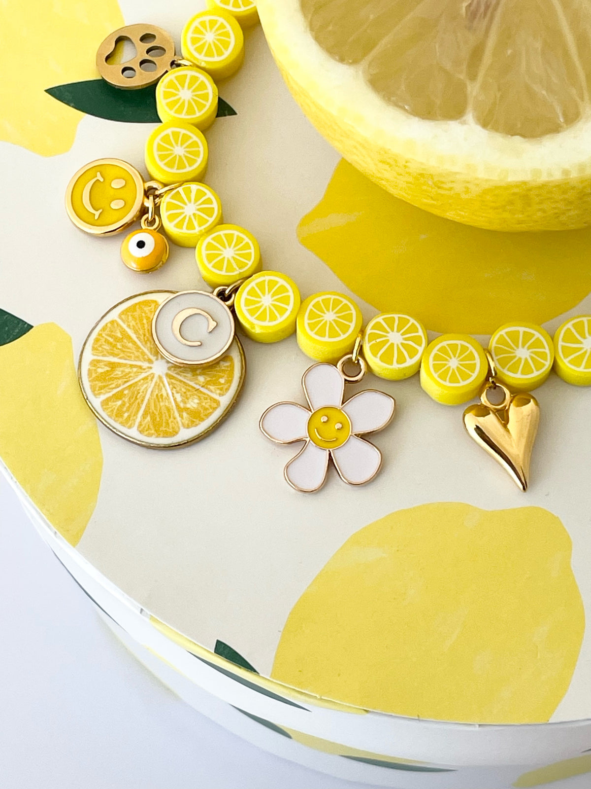 Collier LEMON 🍋🍋‍🟩🍋💛💦🙂 PERSONNALISABLE