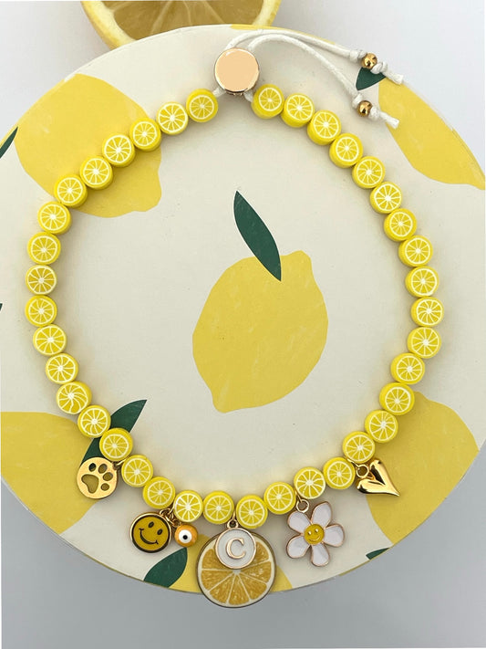 Collier LEMON 🍋🍋‍🟩🍋💛💦🙂 PERSONNALISABLE