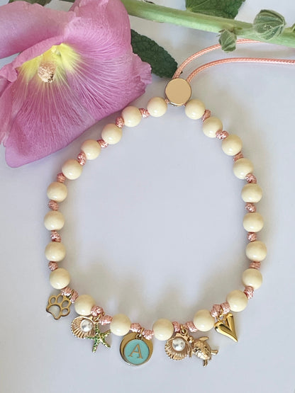 Collier & Bijou de sac MATCHY MATCHY « île-de-Ré » ☀️🌺🐚👩🏻‍🦰🐶 WINNIE