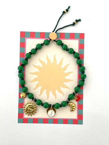 1M/  Collier GREEN LOVE 🥐✨🌛🌝💚❤️