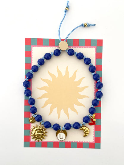 1J/ Collier BLUE LOULOU 🩵💙🩵🌛🌝🥐🤗