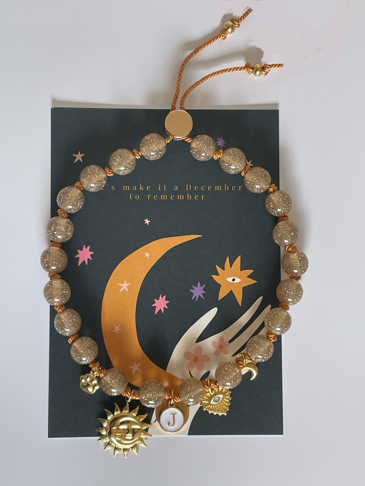 1C/ Collier LOVE GLITER CHAMPAGNE ✨🐾🤩✨🌛🫶🏻🌞💛 DIABOLO ❤️🥰